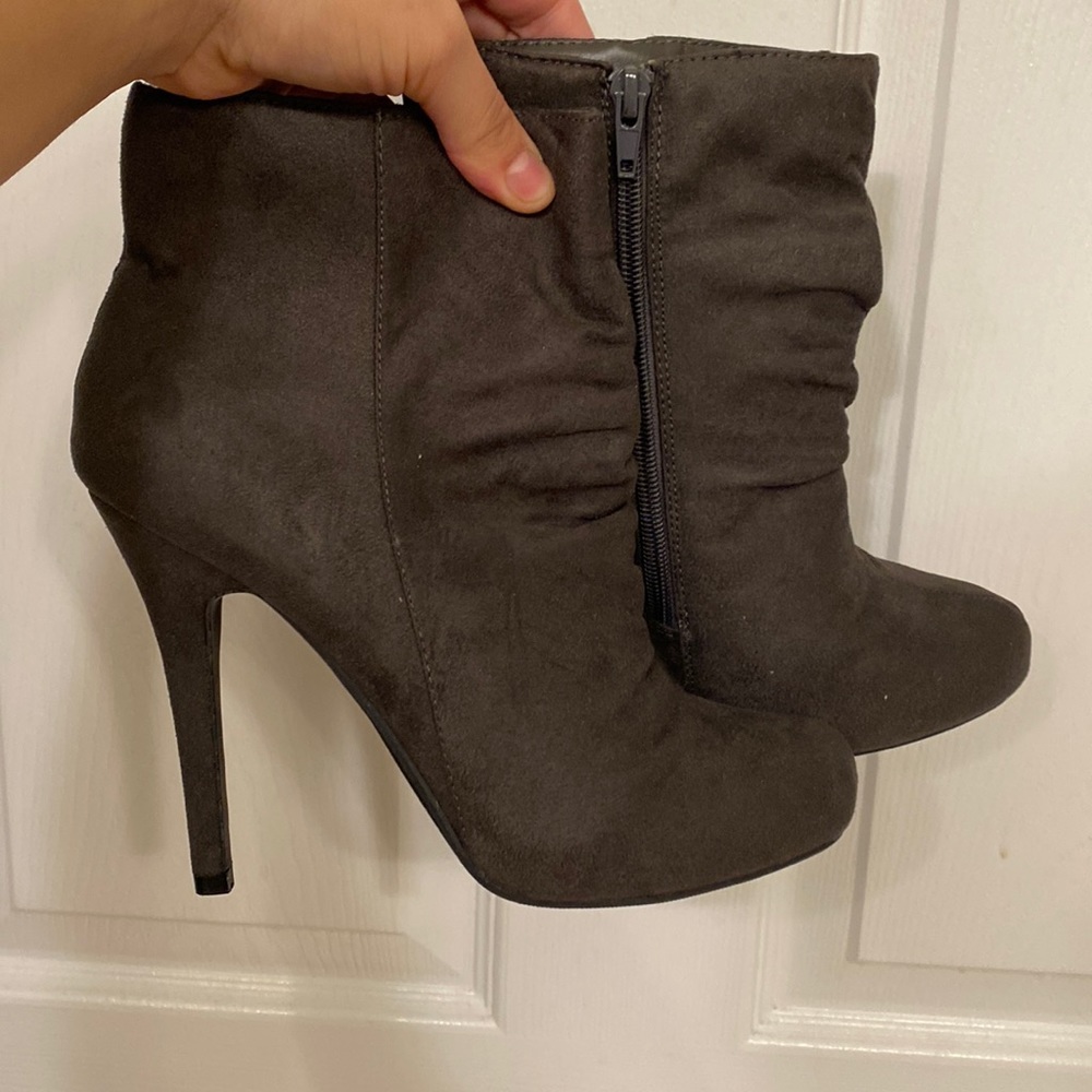 Never used gray booties